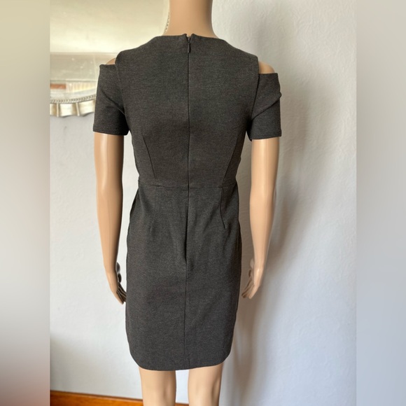 Banana Republic grey bodycon dress size 2 - Picture 2 of 12
